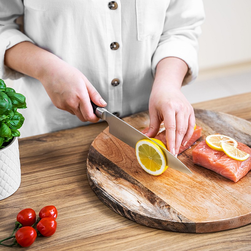 Μαχαίρι σεφ από ανοξείδωτο ατσάλι 33cm (7Cr17MoV)