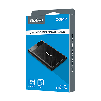 Θήκη μονάδας δίσκου Rebel 2.5" SATA USB C 3.1