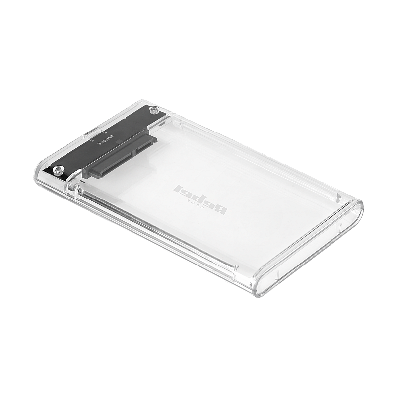 Περίβλημα δίσκου 2,5" SATA USB C 3.1 Rebel, διαφανές
