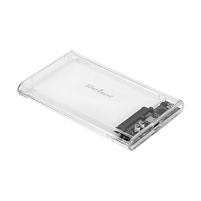 Περίβλημα δίσκου 2,5" SATA USB C 3.1 Rebel, διαφανές