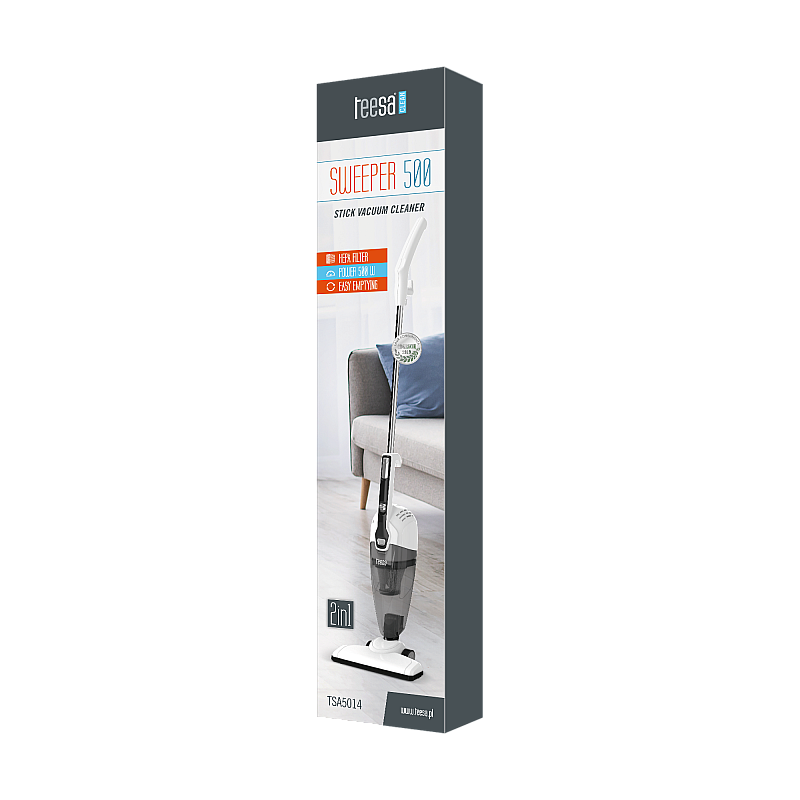 TEESA SWEEPER 500 Κάθετη ηλεκτρική σκούπα 2 σε 1, 500W TEESA SWEEPER 500 Κάθετη ηλεκτρική σκούπα 2 σε 1, 500W