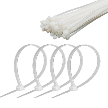 Δέσιμο καλωδίου 7,2 mm/50 cm λευκό Cabletech 50 τεμ.