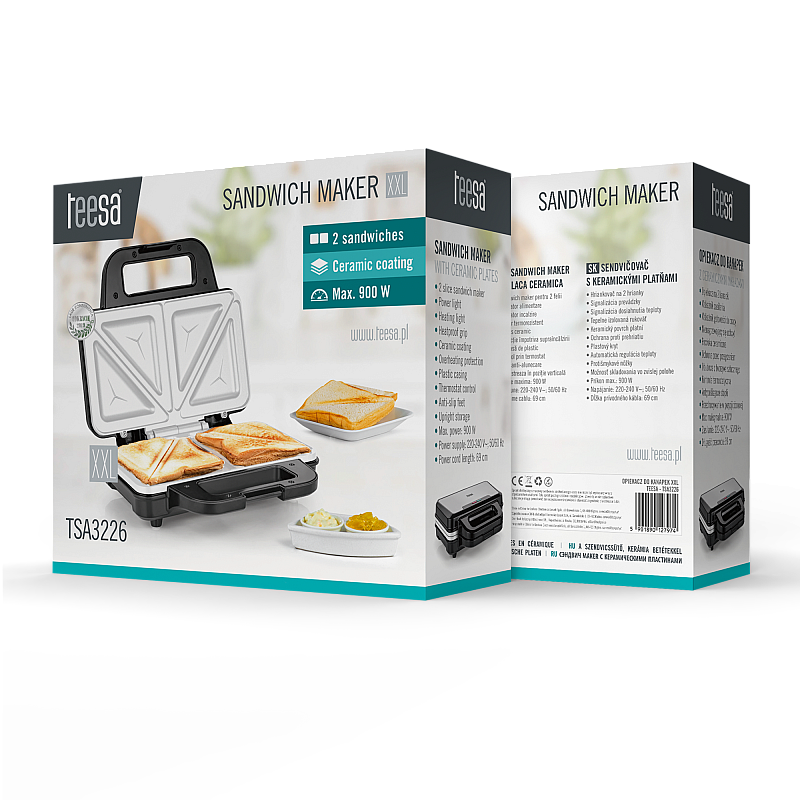 Τοστιέρα, τοστιέρα, XXL, 900 W