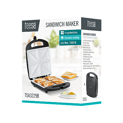 Σάντουιτς με κεραμικά ένθετα για 4 σάντουιτς