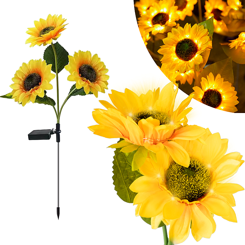 Διακοσμητικά ηλιακά φώτα κήπου Rebel - ηλίανθος