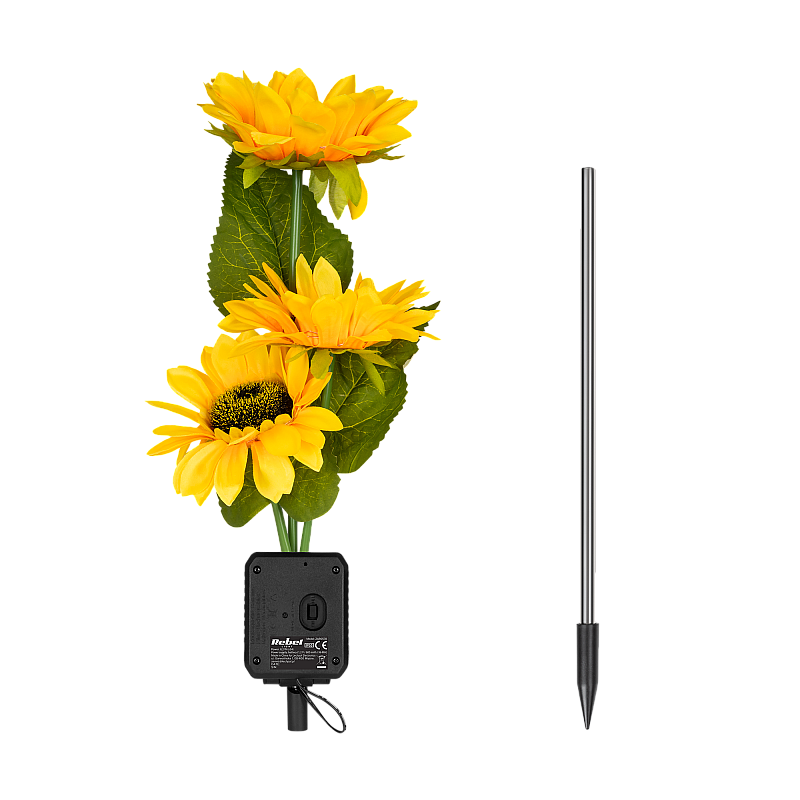 Διακοσμητικά ηλιακά φώτα κήπου Rebel - ηλίανθος