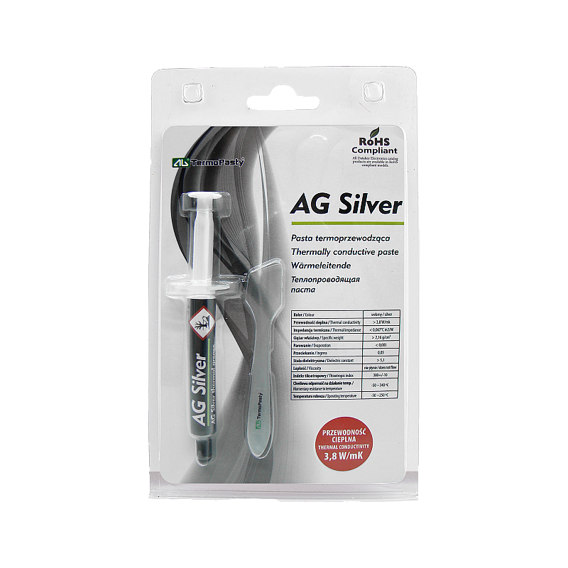 Ζυμαρικά termoprzewodząca Silver 3g AG AGT-107