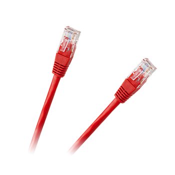 Καλώδιο Patchcord UTP 8c βύσμα 1.0m CCA κόκκινο κατ.6e