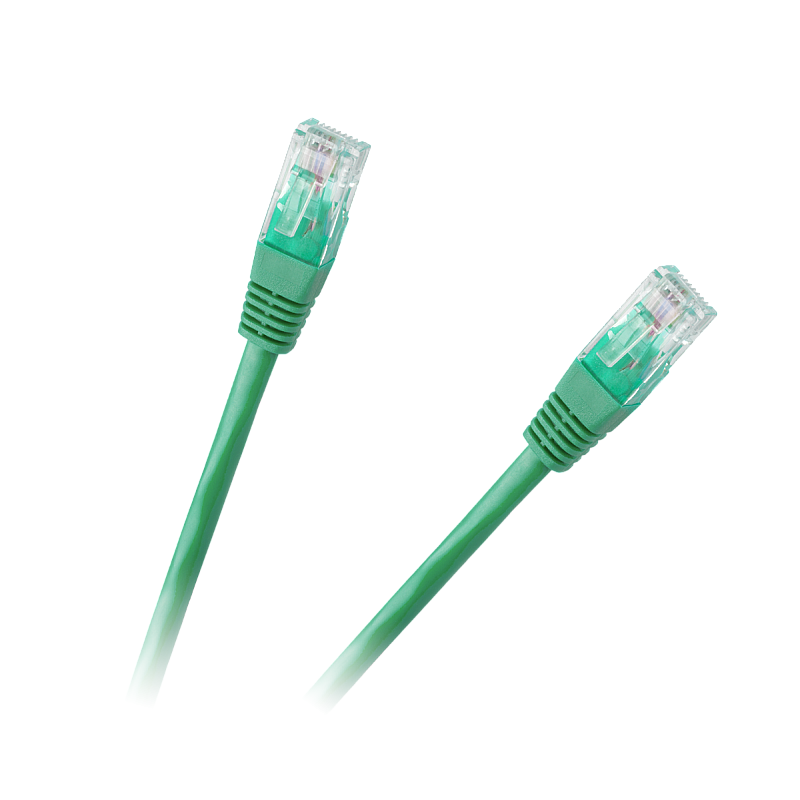Καλώδιο Patchcord UTP 8c βύσμα 1.0m CCA πράσινο κατ.6e