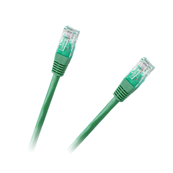 Καλώδιο Patchcord UTP 8c βύσμα 1,5m CCA πράσινο κατ.6e
