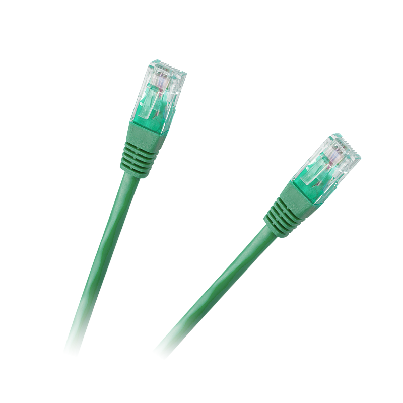 Καλώδιο Patchcord UTP 8c βύσμα 1,5m CCA πράσινο κατ.6e