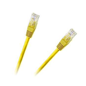 Καλώδιο Patchcord UTP 8c βύσμα 1,5 m CCA κίτρινο κατ.6e