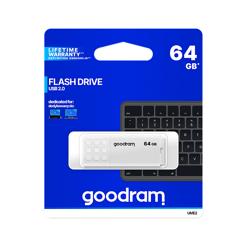 Goodram USB 2.0 pendrive 64 GB λευκό