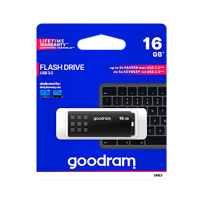 Goodram USB 3.2 pendrive 16GB μαύρο