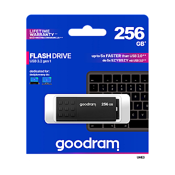 Goodram USB 3.2 pendrive 256GB μαύρο