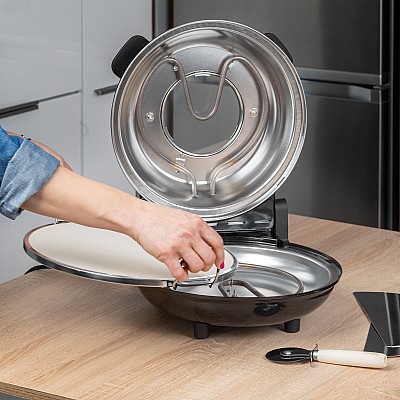 Φούρνος πίτσας TEESA SUPREME, 1200 W, 32 cm, παράθυρο, αφαιρούμενη πέτρα Φούρνος πίτσας TEESA SUPREME, 1200 W, 32 cm, παράθυρο, αφαιρούμενη πέτρα