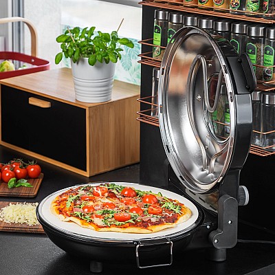 Φούρνος πίτσας TEESA SUPREME, 1200 W, 32 cm, παράθυρο, αφαιρούμενη πέτρα Φούρνος πίτσας TEESA SUPREME, 1200 W, 32 cm, παράθυρο, αφαιρούμενη πέτρα