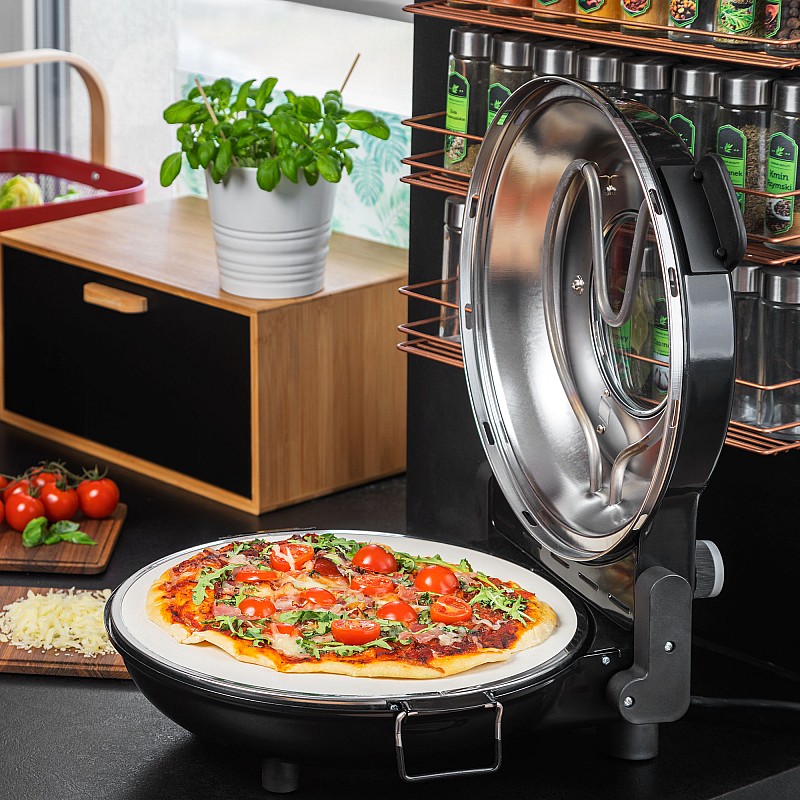 Φούρνος πίτσας TEESA SUPREME, 1200 W, 32 cm, παράθυρο, αφαιρούμενη πέτρα Φούρνος πίτσας TEESA SUPREME, 1200 W, 32 cm, παράθυρο, αφαιρούμενη πέτρα