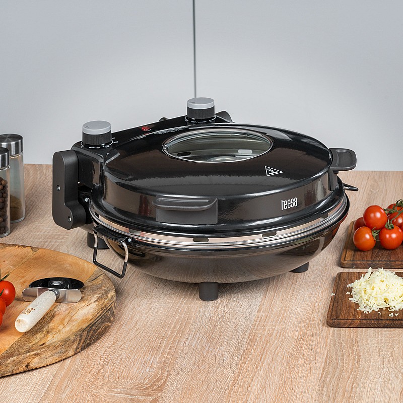 Φούρνος πίτσας TEESA SUPREME, 1200 W, 32 cm, παράθυρο, αφαιρούμενη πέτρα Φούρνος πίτσας TEESA SUPREME, 1200 W, 32 cm, παράθυρο, αφαιρούμενη πέτρα