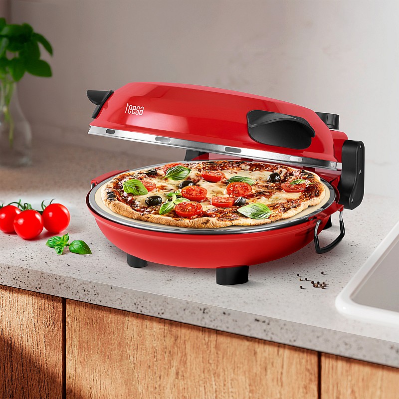 TEESA SUPREME + φούρνος πίτσας, 1200 W, 32 cm, παράθυρο, αποσπώμενη πέτρα, χειριστήριο διπλής θέρμανσης TEESA SUPREME + φούρνος πίτσας, 1200 W, 32 cm, παράθυρο, αποσπώμενη πέτρα, χειριστήριο διπλής θέρμανσης