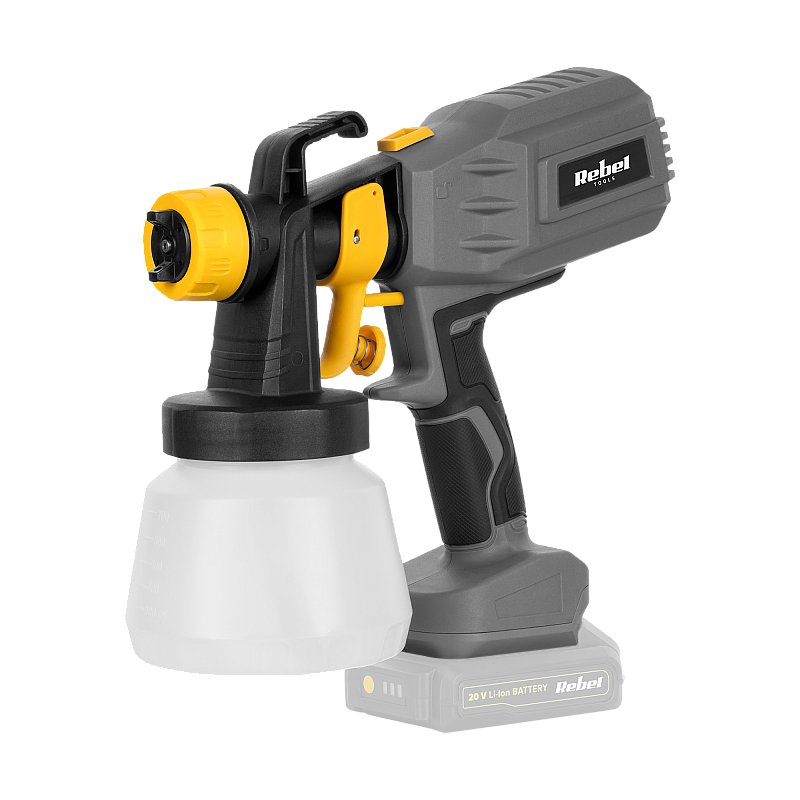 Ασύρματο πιστόλι βαφής Rebel 20V