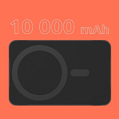 Kruger&Matz μαγνητικό επαγωγικό powerbank 10000 mAh μαύρο