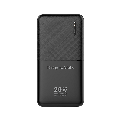 PowerBank Kruger&Matz 10000 mAh Li-pol με λειτουργία QC και PD