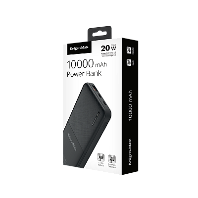 PowerBank Kruger&Matz 10000 mAh Li-pol με λειτουργία QC και PD