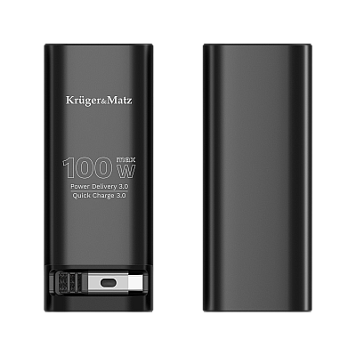 Kruger&Matz PowerBank 20000 mAh Li-ion 100W με λειτουργία QC και PD
