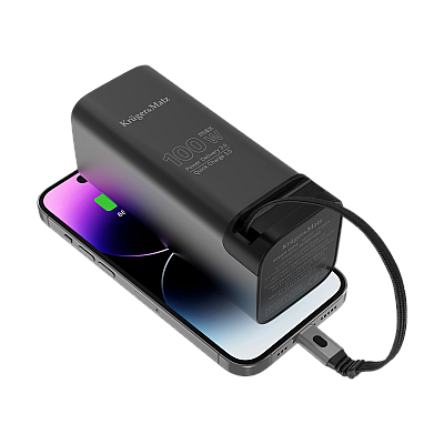 Kruger&Matz PowerBank 20000 mAh Li-ion 100W με λειτουργία QC και PD