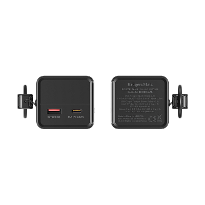 Kruger&Matz 20000 mAh Li-ion 65W PowerBank με λειτουργία QC και PD