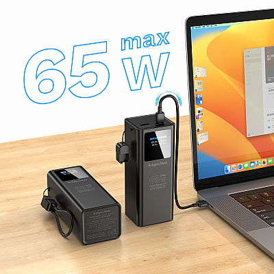 Kruger&Matz 20000 mAh Li-ion 65W PowerBank με λειτουργία QC και PD