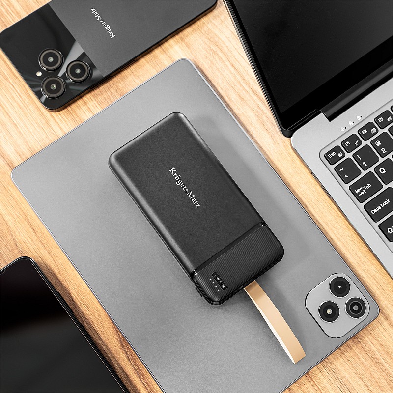 PowerBank Kruger&Matz 30000 mAh Li-ion με λειτουργία QC και PD