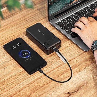 PowerBank Kruger&Matz 30000 mAh Li-ion με λειτουργία QC και PD