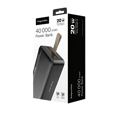 PowerBank Kruger&Matz 40000 mAh Li-ion με λειτουργία QC και PD PowerBank Kruger&Matz 40000 mAh Li-ion με λειτουργία QC και PD