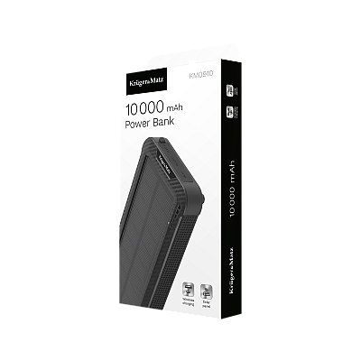 Kruger&Matz 10000mAh Li-ion Solar PowerBank με 3 συμβουλές