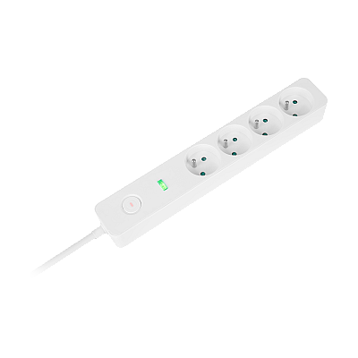 Καλώδιο επέκτασης ρεύματος Rebel, 4 πρίζες, με διακόπτη - 3μ.