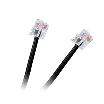 Καλώδιο τηλεφώνου Τρί-Τρί μαύρο 5 m