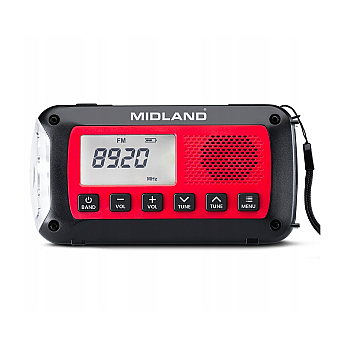 Ραδιόφωνο έκτακτης ανάγκης Midland ER100 με μπαταρία 2600mAh
