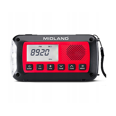Ραδιόφωνο έκτακτης ανάγκης Midland ER100 με μπαταρία 2600mAh Ραδιόφωνο έκτακτης ανάγκης Midland ER100 με μπαταρία 2600mAh