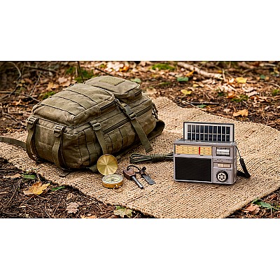 Φορητό αναλογικό ηλιακό ραδιόφωνο Kruger&Matz μοντέλο KM0831