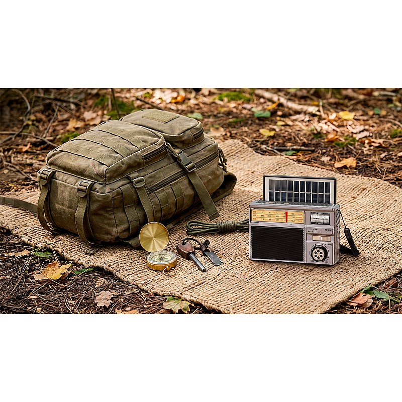 Φορητό αναλογικό ηλιακό ραδιόφωνο Kruger&Matz μοντέλο KM0831