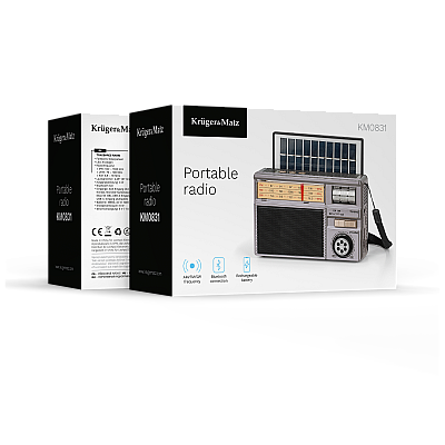 Φορητό αναλογικό ηλιακό ραδιόφωνο Kruger&Matz μοντέλο KM0831