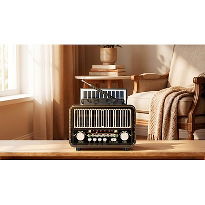 Φορητό αναλογικό ηλιακό ραδιόφωνο Kruger&Matz μοντέλο KM0832