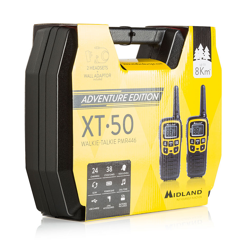Ασύρματος PMR MIDLAND XT50, βαλίτσα Ασύρματος PMR MIDLAND XT50, βαλίτσα