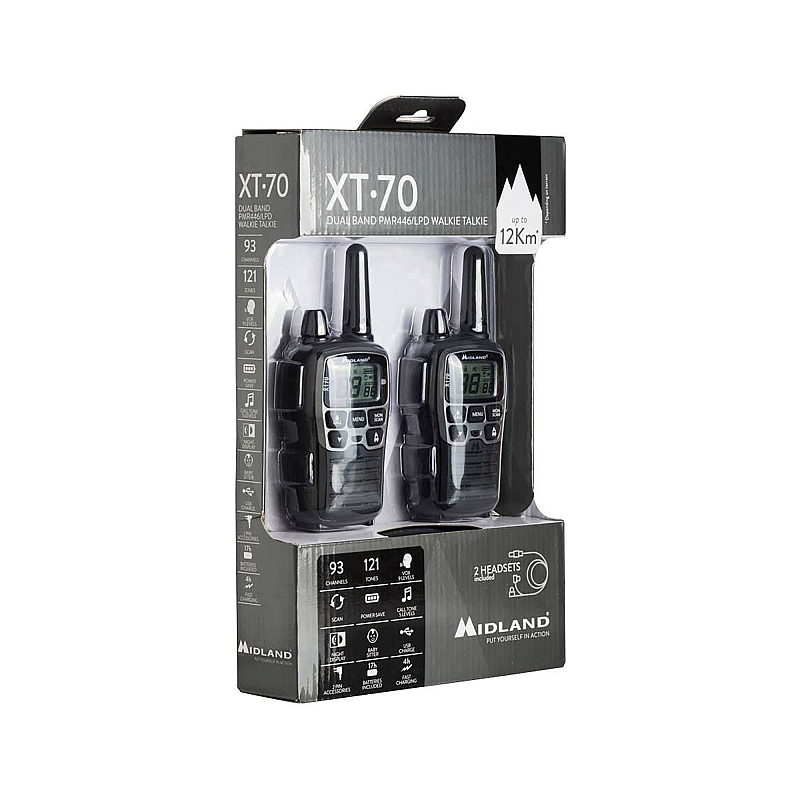 Ασύρματος PMR MIDLAND XT70 Ασύρματος PMR MIDLAND XT70