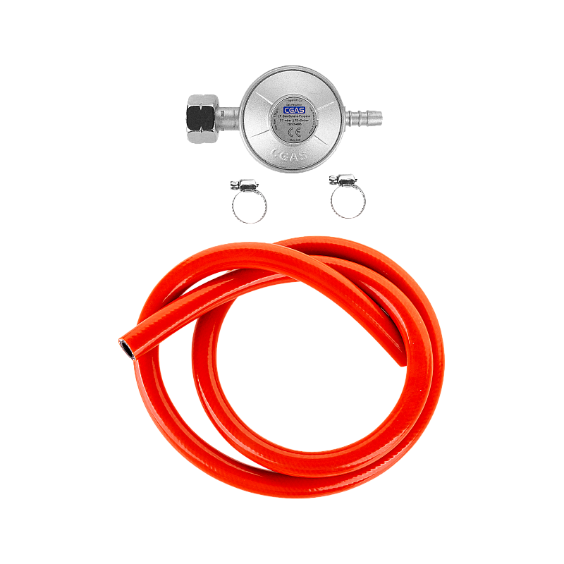 Μειωτήρας αερίου για σχάρα (μειωτήρας + σωλήνας + σφιγκτήρες)