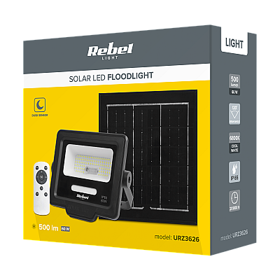 Rebel 60W Solar Spotlight με τηλεχειριστήριο