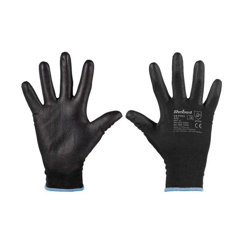 Γάντια εργασίας πολυουρεθάνης CS-P002 μέγεθος 9 L (5 σετ)