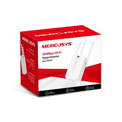 Repreater - Wifi Range Extender σήματος MW300RE V3, 300 Mb/s, 802.11n/g/b, 3 κεραίες / MERCUSYS Repreater - Wifi Range Extender σήματος MW300RE V3, 300 Mb/s, 802.11n/g/b, 3 κεραίες / MERCUSYS